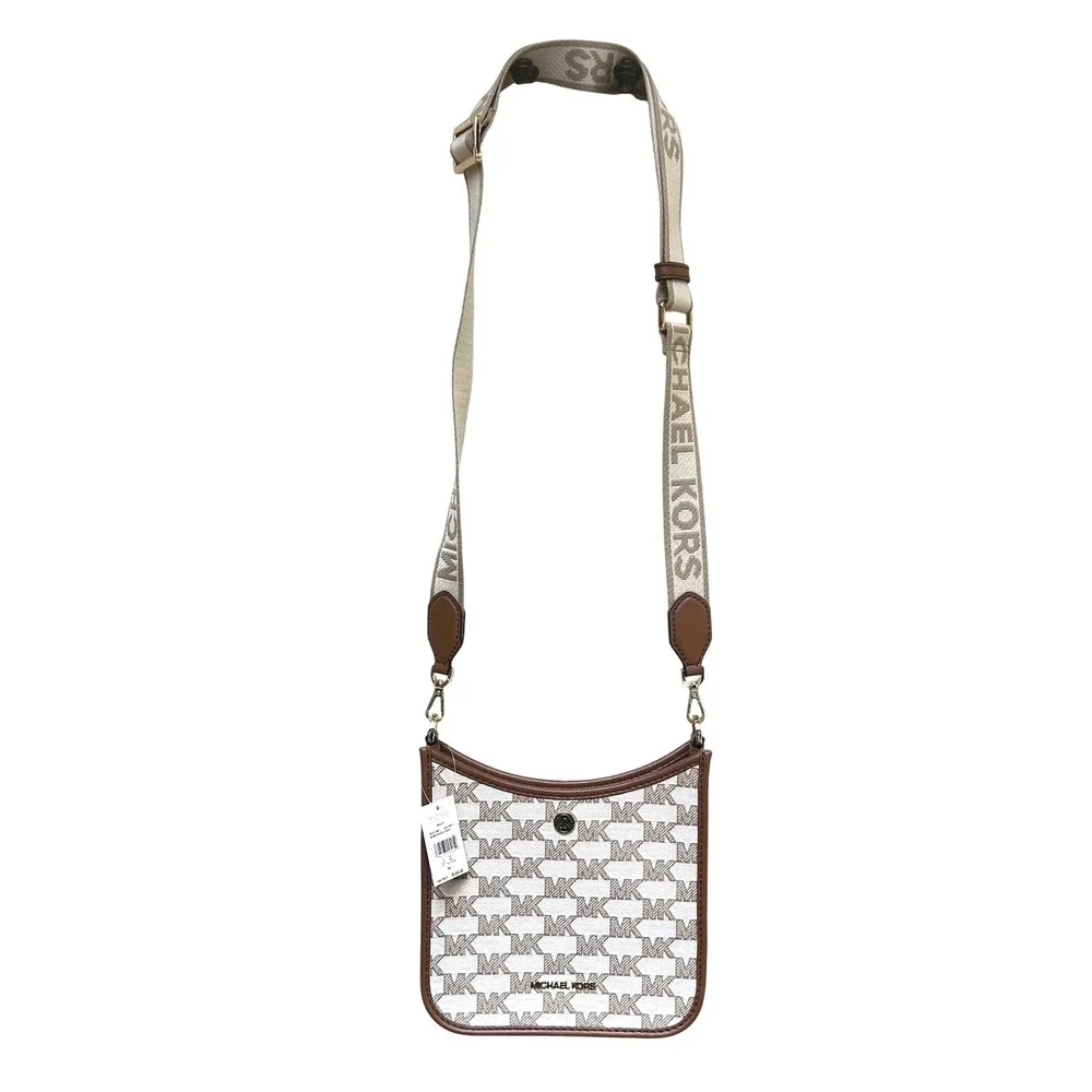 Michael Kors Briley Small Messenger Crossbody Bag MK Logo Lugg Multi 35S2G7BM1J - Picture 10 of 14